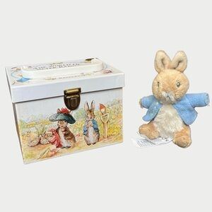 The World of Peter Rabbit VTG Beatrix Potter Box Set 1-12 Books Plus Mini Gund